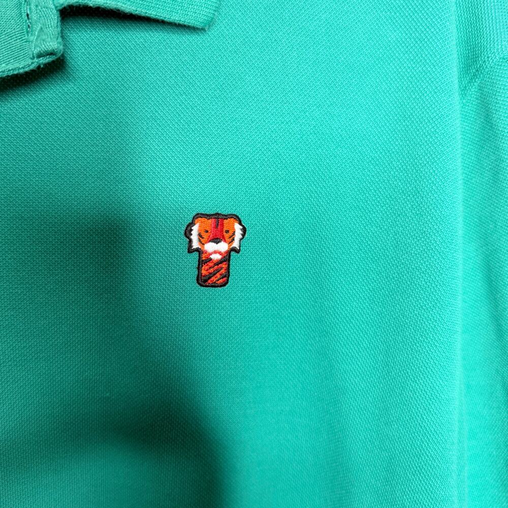 Nike Tiger Woods Frank Polo Shirt Mens XXL Neptune Green Masters Golf - Picture 3 of 10